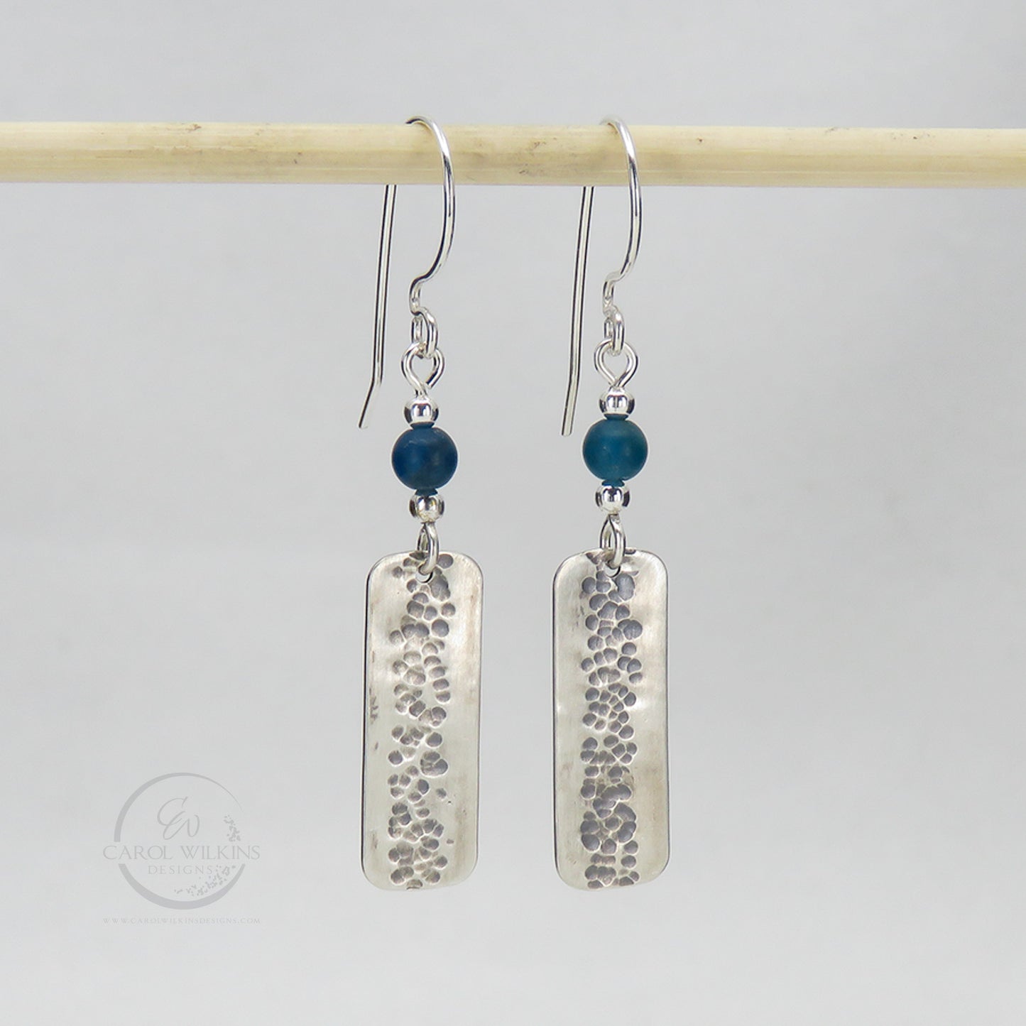 'Small Elysian Rivers with Blue Apatite Bead'
